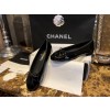 [팬더샵] 샤넬 CC로고 페이던트 가죽 리본 발레리나 슈즈 블랙 Chanel