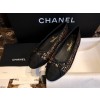 [팬더샵] 샤넬 CC로고 이접트 김색선 리본 발레리나 슈즈 Chanel