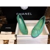[팬더샵] 샤넬 CC 스티치 로고 레더 리본 퀼팅 발레리나 슈즈 4컬러 Chanel