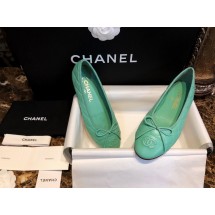 [팬더샵] 샤넬 CC 스티치 로고 레더 리본 퀼팅 발레리나 슈즈 4컬러 Chanel