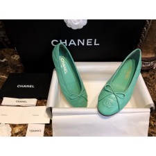 [팬더샵] 샤넬 CC 스티치 로고 레더 리본 퀼팅 발레리나 슈즈 4컬러 Chanel