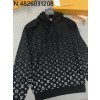 TJ공장 루이비통 그라데이션 자카드 로고 후드티 블랙 LOUIS VUITTON