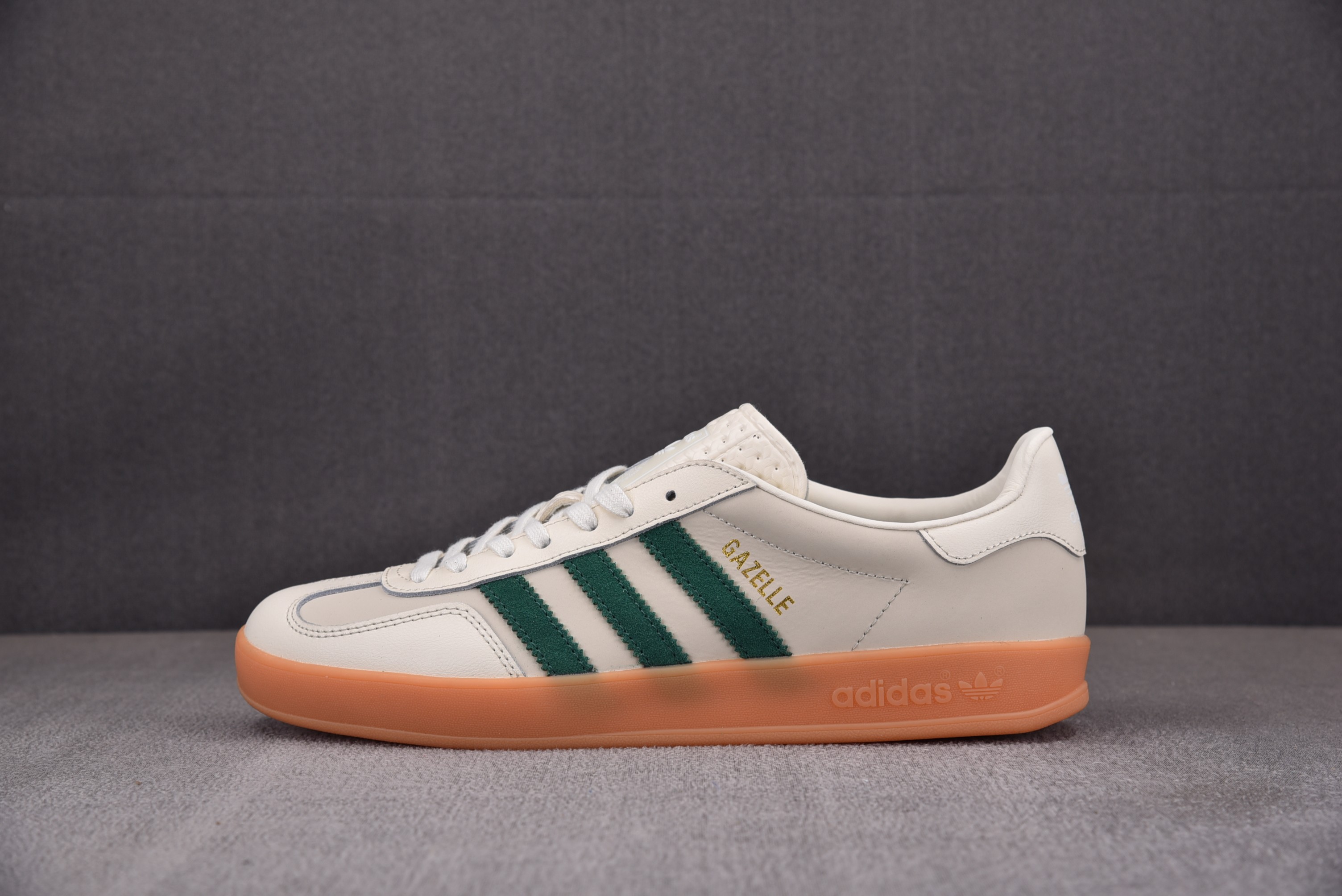【纯原】AD Oiginals Gazelle Indoor T头鞋 白绿 ID2567 아디다스