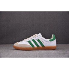 36-45【TC头层】SPORTY & RICH x Ad Samba OG 白绿 HQ6075 아디다스