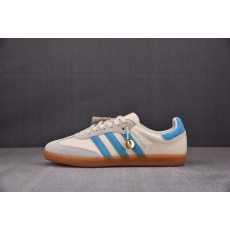 【TC头层】SPORTY & RICH x Ad Samba 米白蓝 IE7096 아디다스