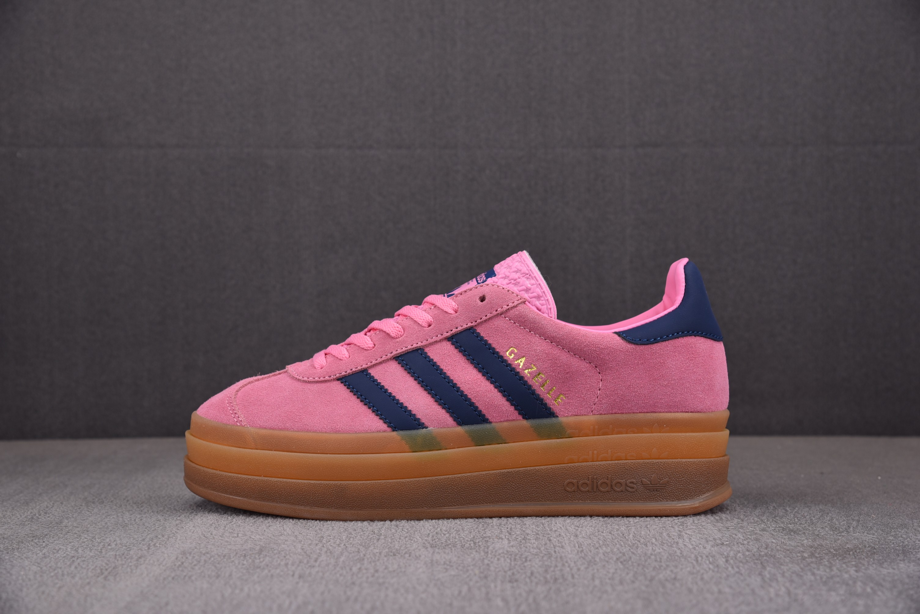 【纯原】W Ad Originals Gazelle Bold 厚底 粉色 H06122 아디다스