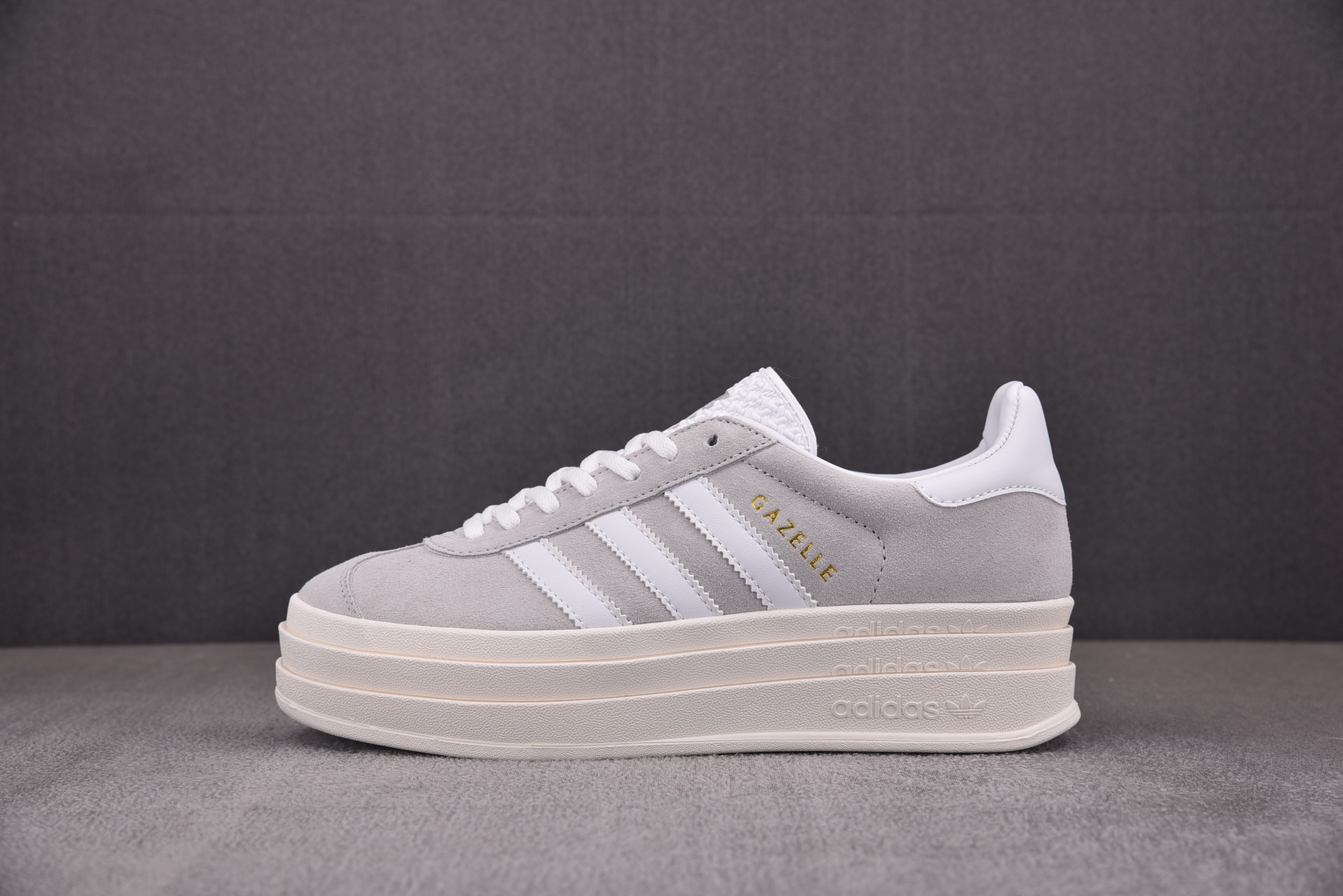 【纯原】Ad Originals Gazelle BOLD W 灰白 아디다스