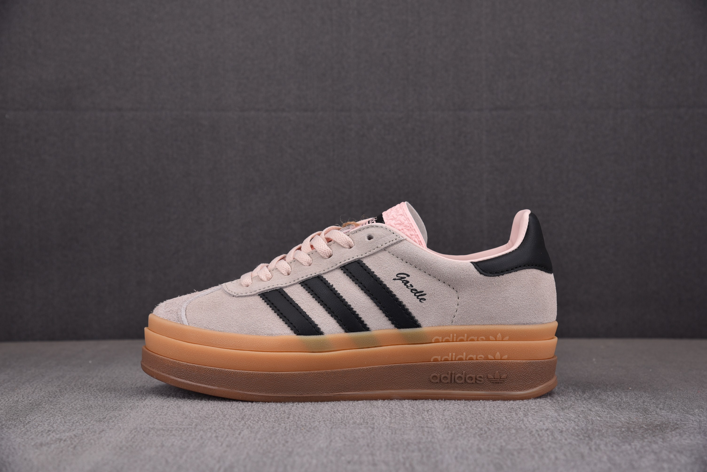 【纯原】AD Originals Gazelle BOLD W 粉棕 IE0429 아디다스