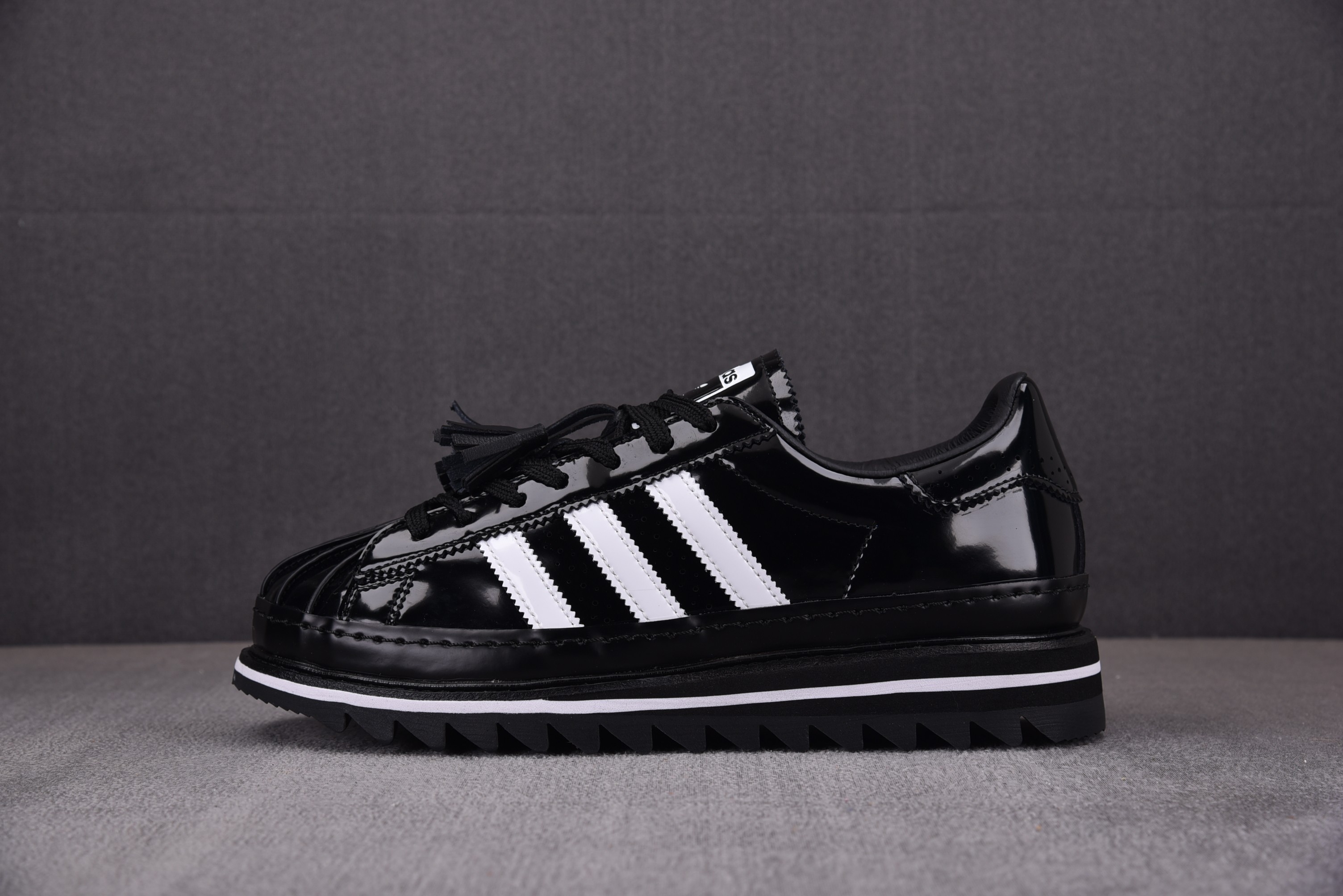 【GOD】CLOT x Ad Originals Superstar 花雕鞋 陈冠希联名 全黑 IH5953 아디다스