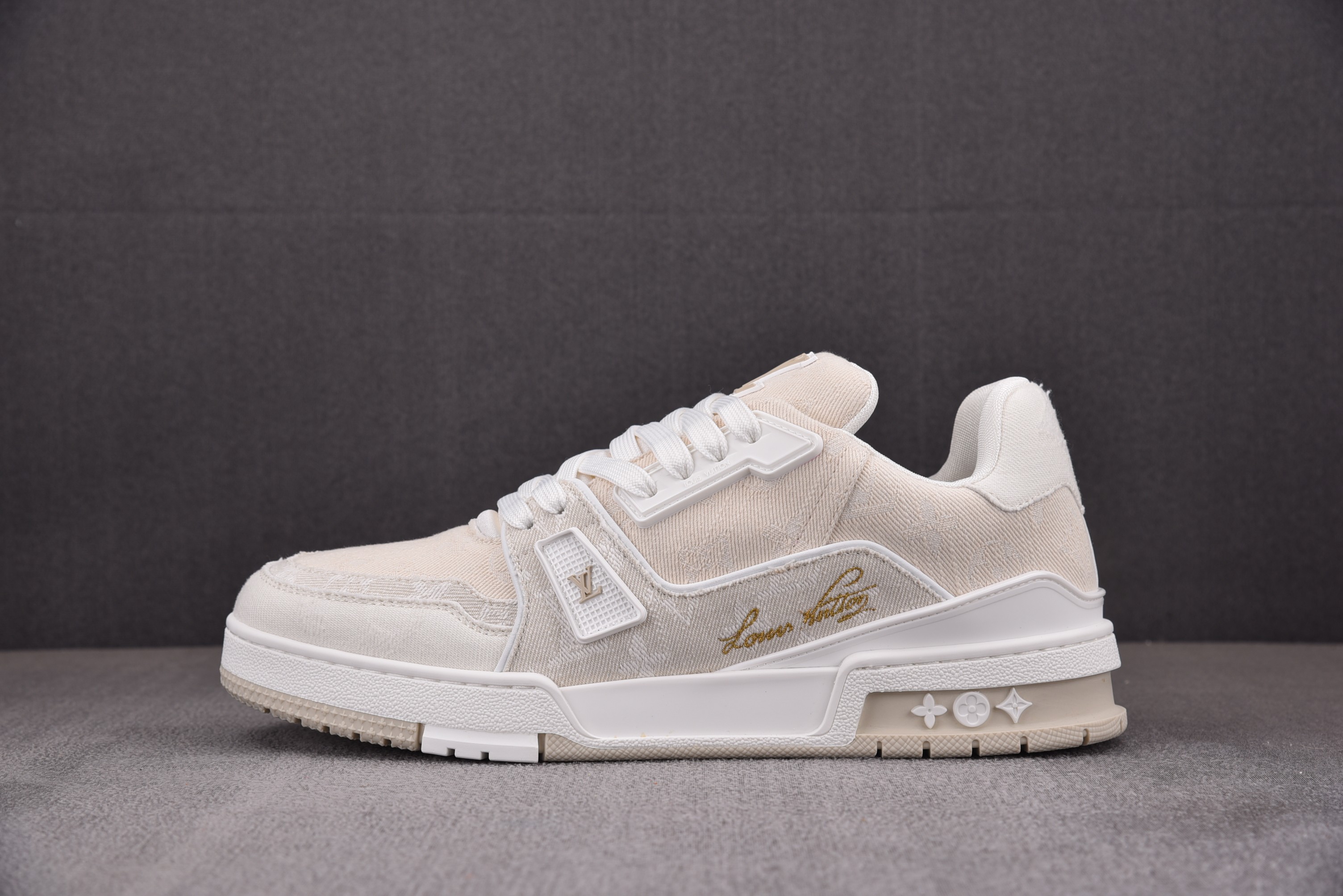 【BQ】LOUIS VUITTON 牛仔布 米色 루이비통