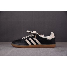【TOP】WALES BONNER x AD Originals Samba Pony Tonal 黑色 IE0580 아디다스