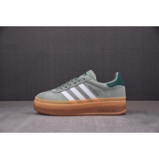 【纯原】AD Originals Gazelle BOLD 灰绿 ID6998 아디다스