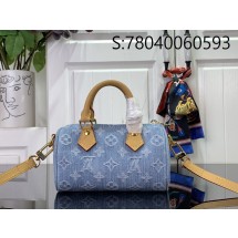 [88factory] 루이비통 나노 스피디 모노그램 스카이 블루 데님 M11212 16*10*7.5cm 