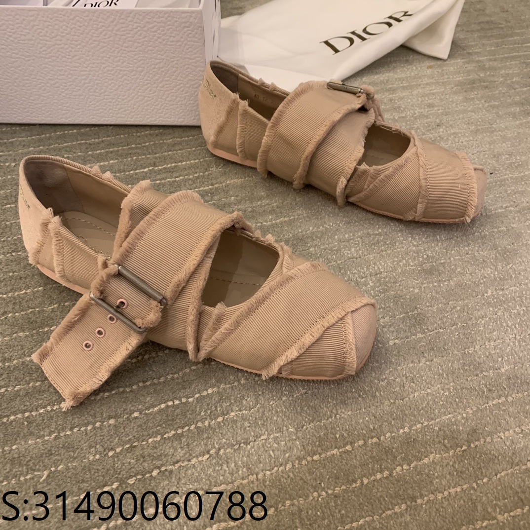 [QR 5009] 디올 24SS 발레리나 슈즈 베이지 Dior