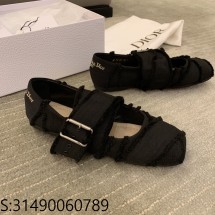 [QR 5009] 디올 24SS 발레리나 슈즈 블랙 Dior