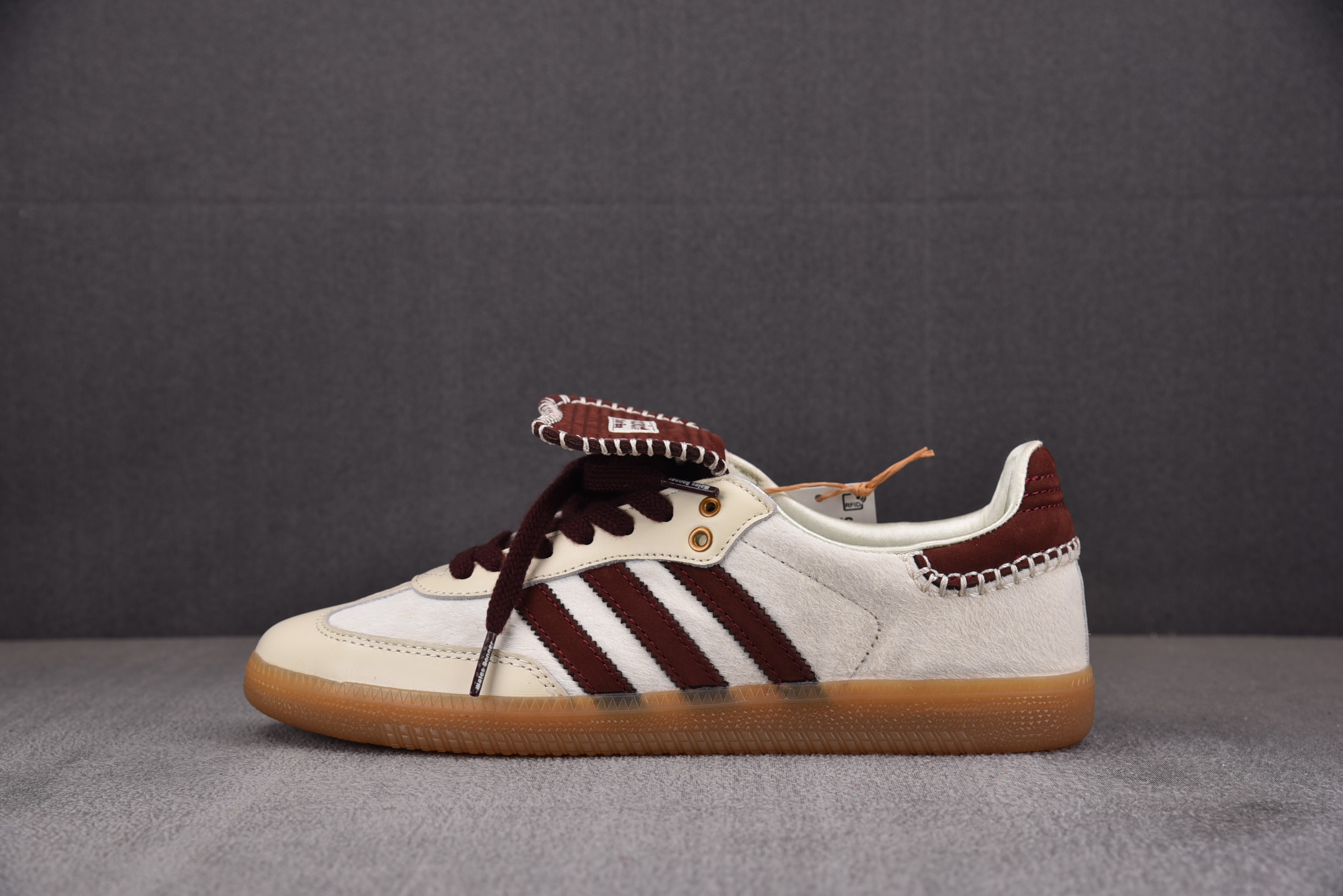 【TOP】WALES BONNER x AD Originals Samba Pony Tonal 白棕 IE0586 아디다스
