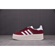【纯原】Ad Originals Gazelle BOLD W 酒红 HQ6892 아디다스