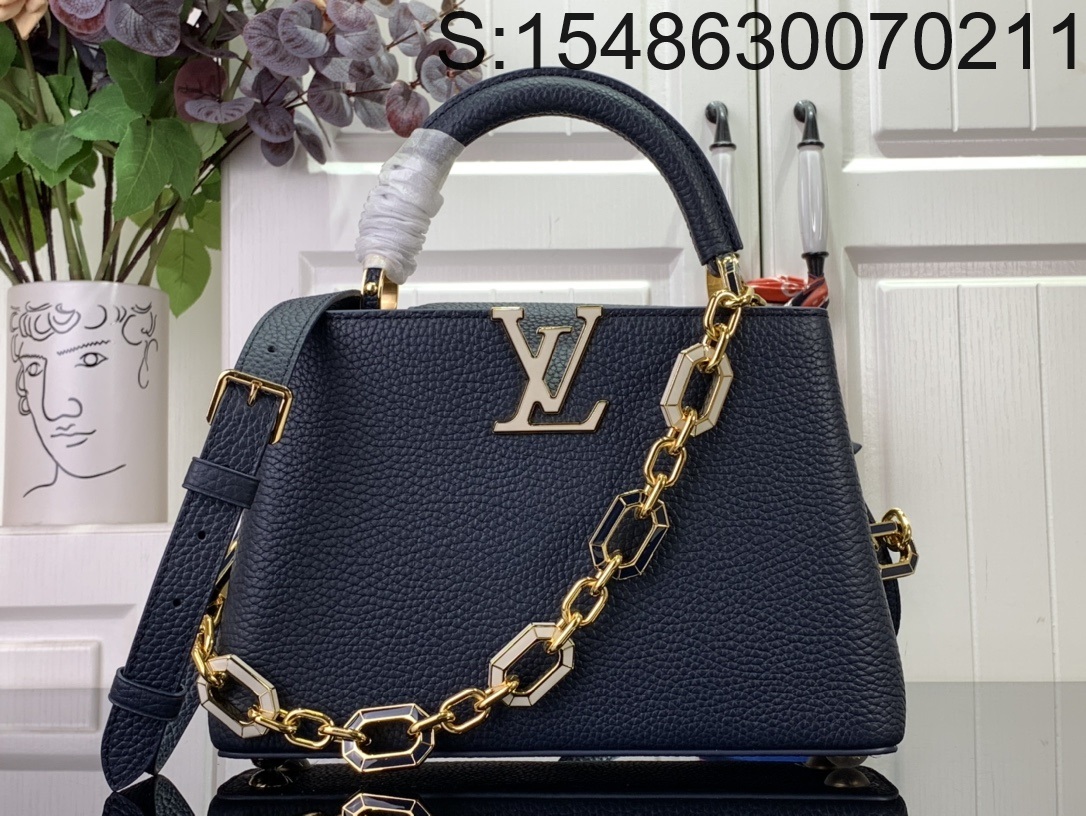 [88factory] 루이비통 카퓌신 BB 네이비 M25211 27*18*9cm 