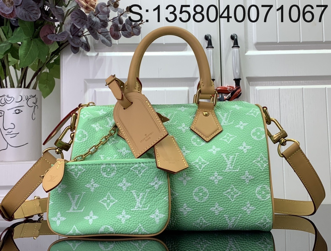 [88factory] 루이비통 스피디 P9 반둘리에 25 모노그램 M11562 25cm 라이트 그린 