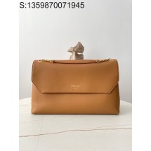 블랙프레임공장 프라다 라지 숄더백 1BD368 39*25*12cm 브라운 