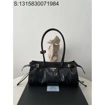 블랙프레임공장 프라다 보니 미디엄 가죽 핸드백 1BA426 32*15.5*12cm 블랙 