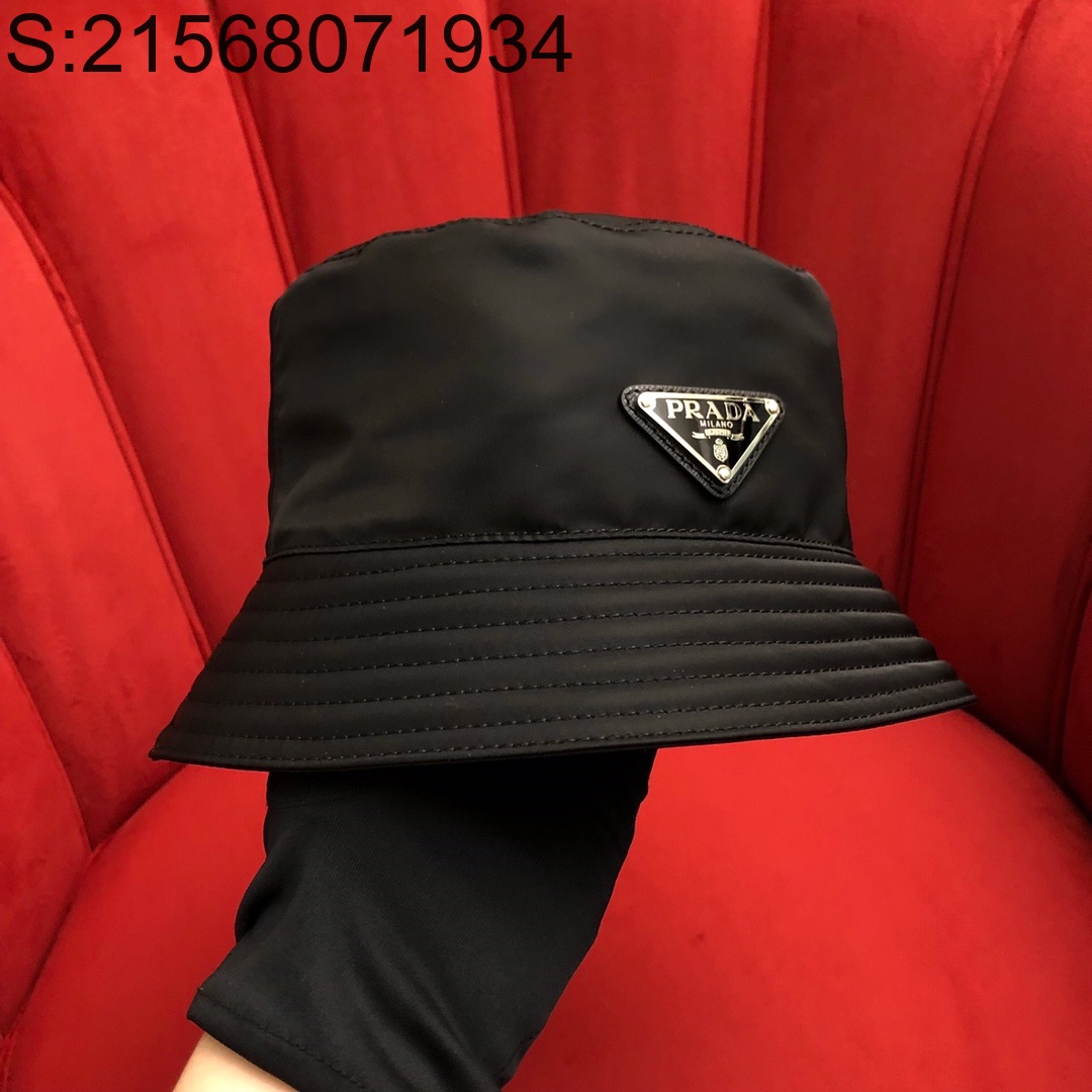 블랙프레임공장 프라다 버킷햇 모자 2HC137 16*16*14cm 블랙 Prada