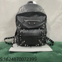 [dxg] 발렌시아가 르 카골 백팩 램스킨 35*45.9*18cm 블랙 빈티지 실버 장식 