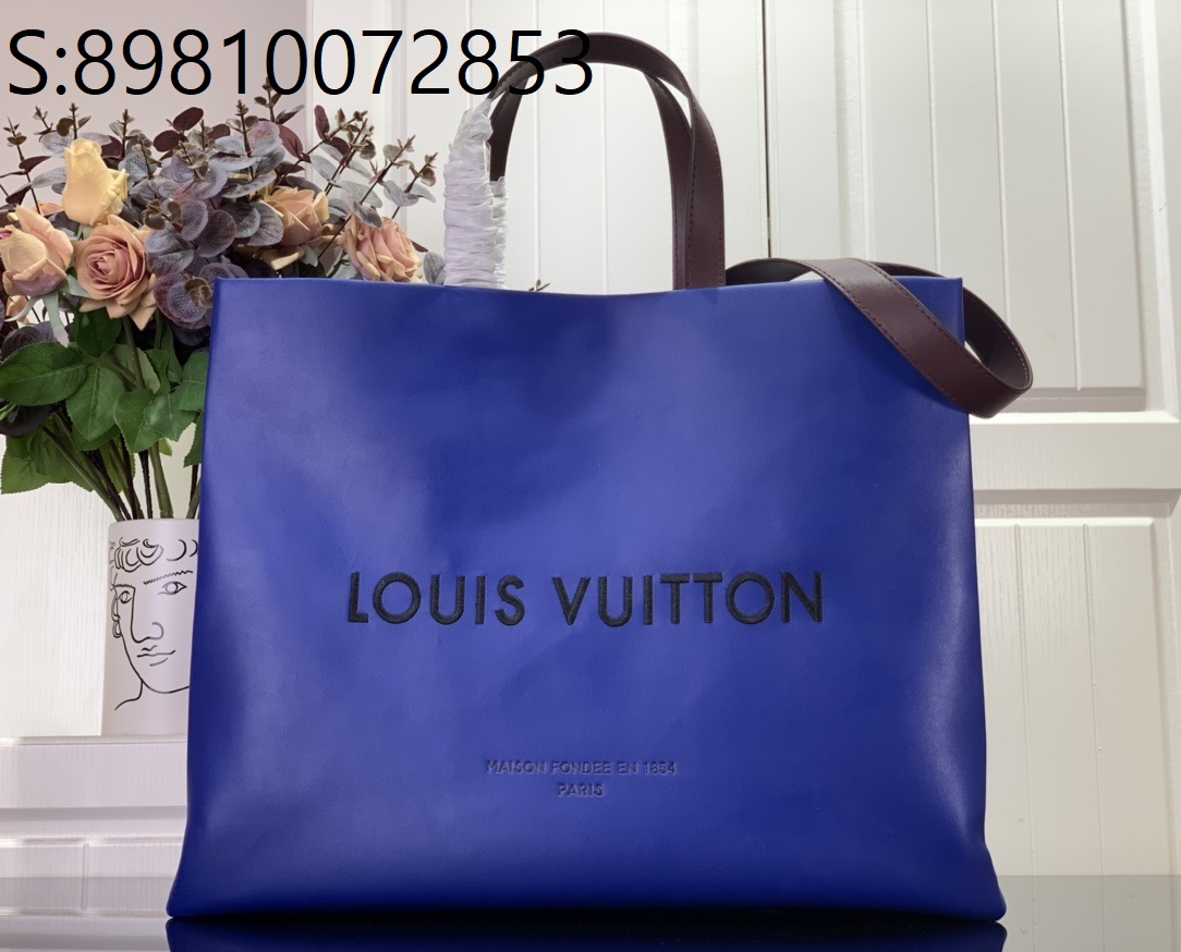 [88factory] 루이비통 쇼퍼 백 MM M24457 40*32*16cm 블루 