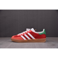 【TOP】AD Originals Gazelle Indoor 红白绿 IF9641 아디다스