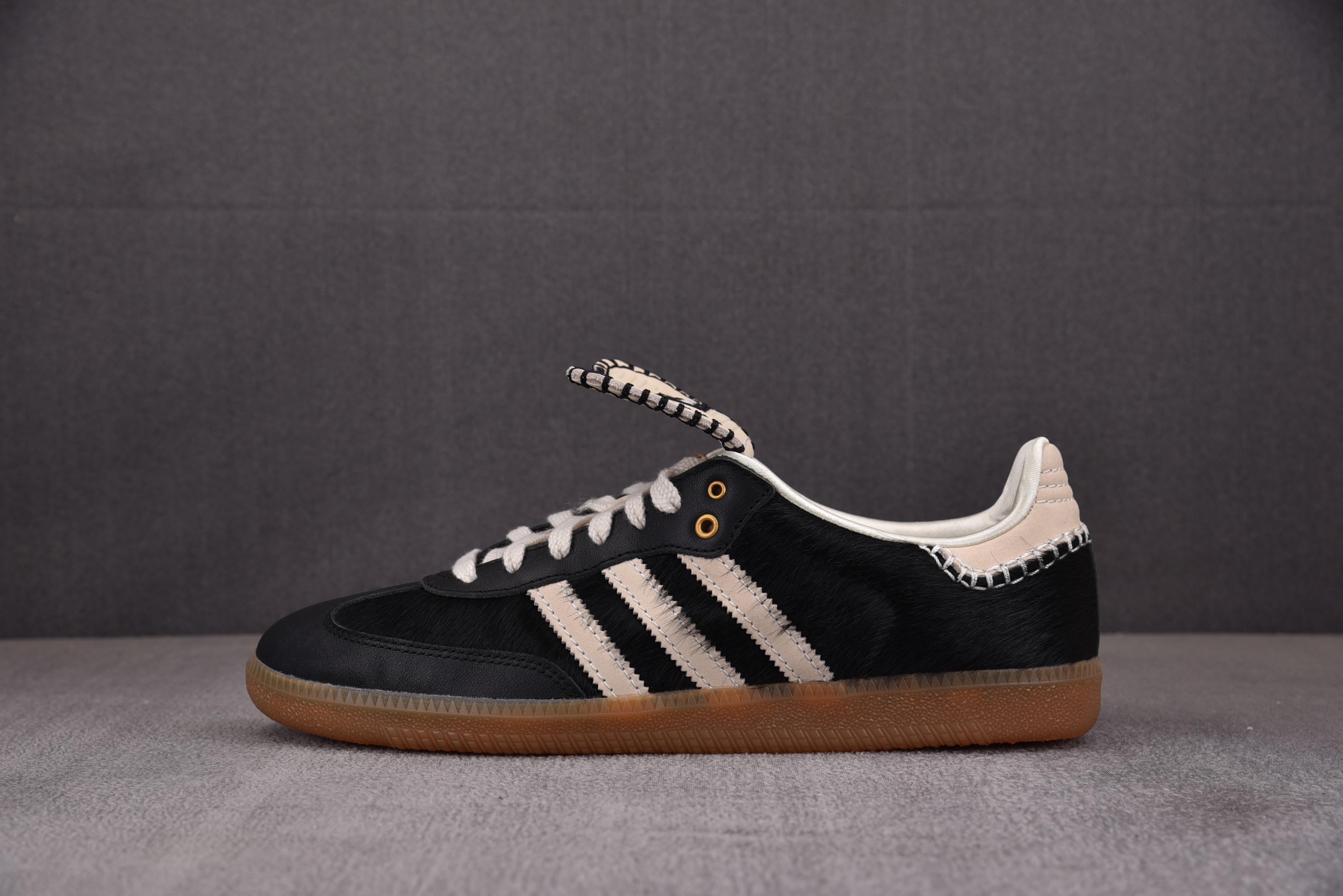【PK】WALES BONNER x AD Originals Samba Pony Tonal 黑色 IE0580 아디다스