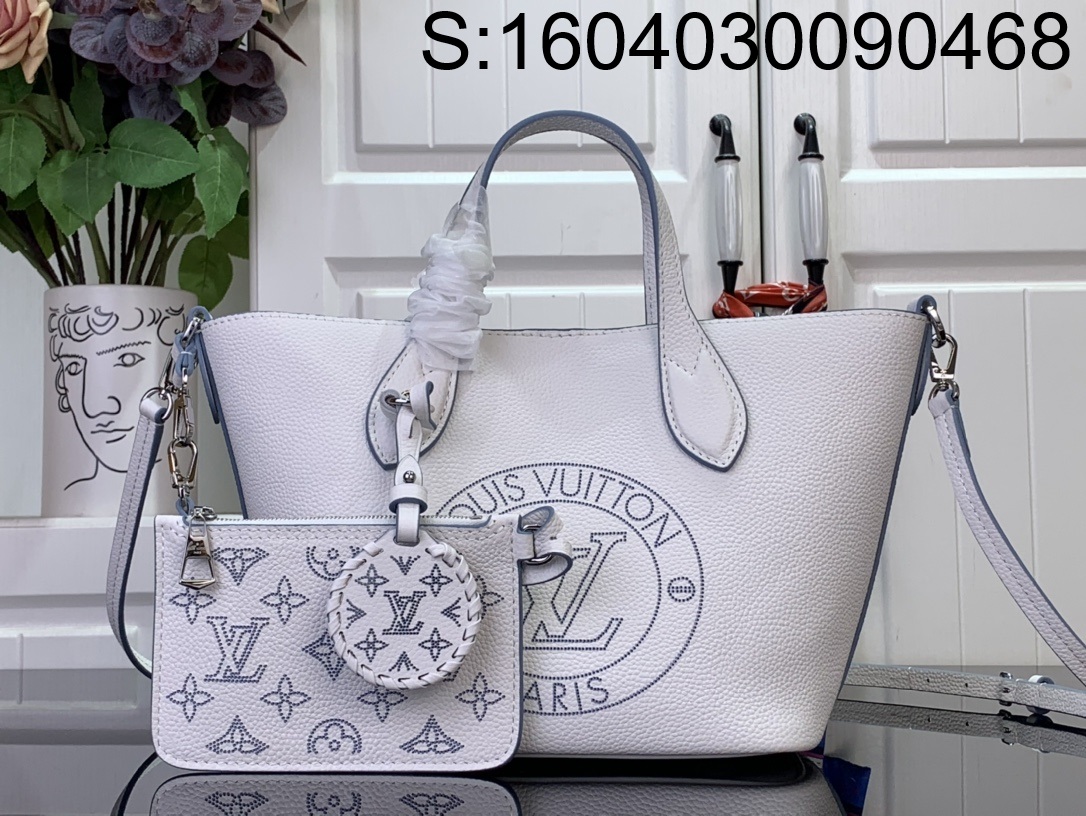 [88factory] 루이비통 블라썸 PM 마히나 화이트 블루 M11734 20*20*12.5cm 
