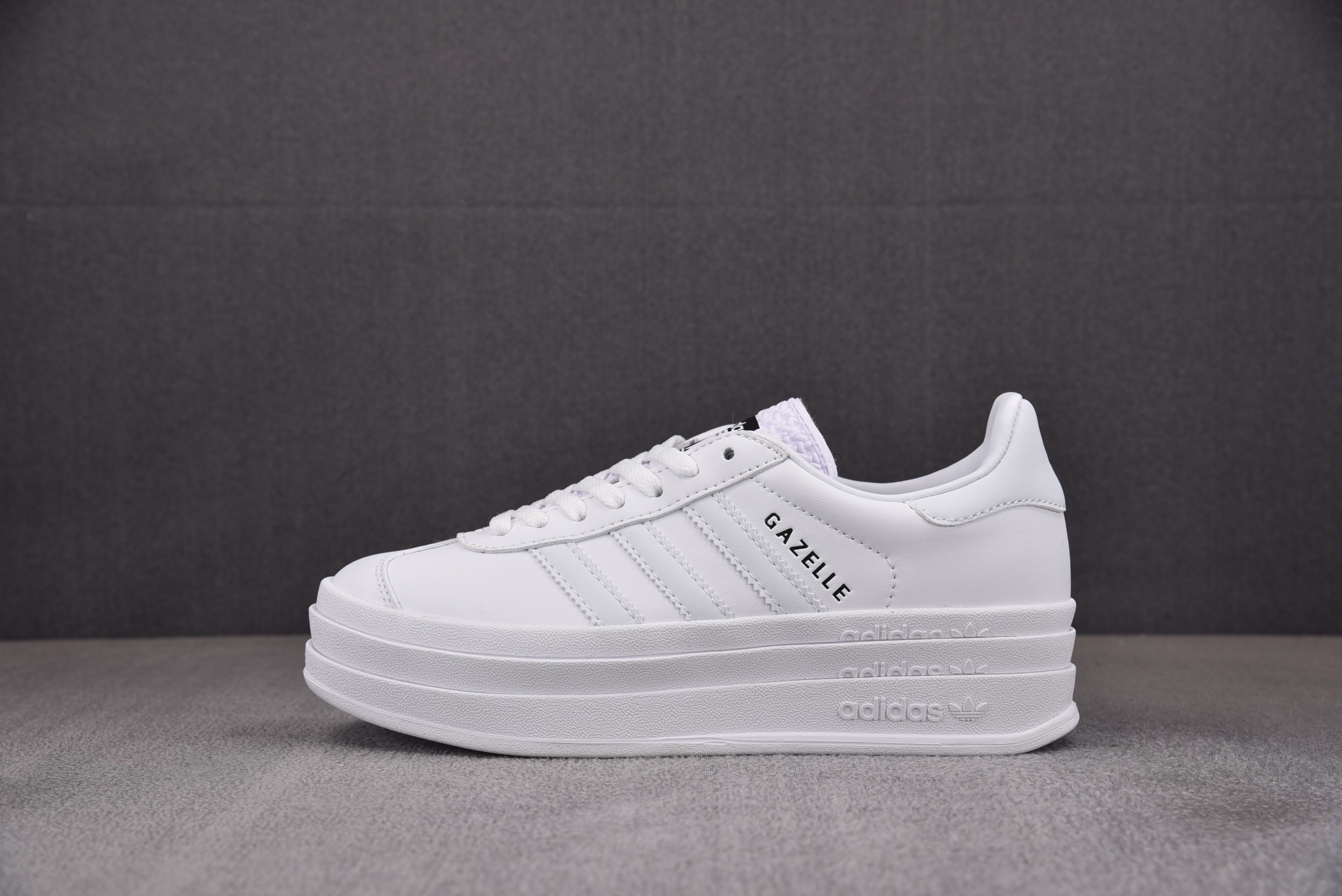 【纯原】Ad Gazelle Bold Triple White 厚底纯白 IE5130 아디다스