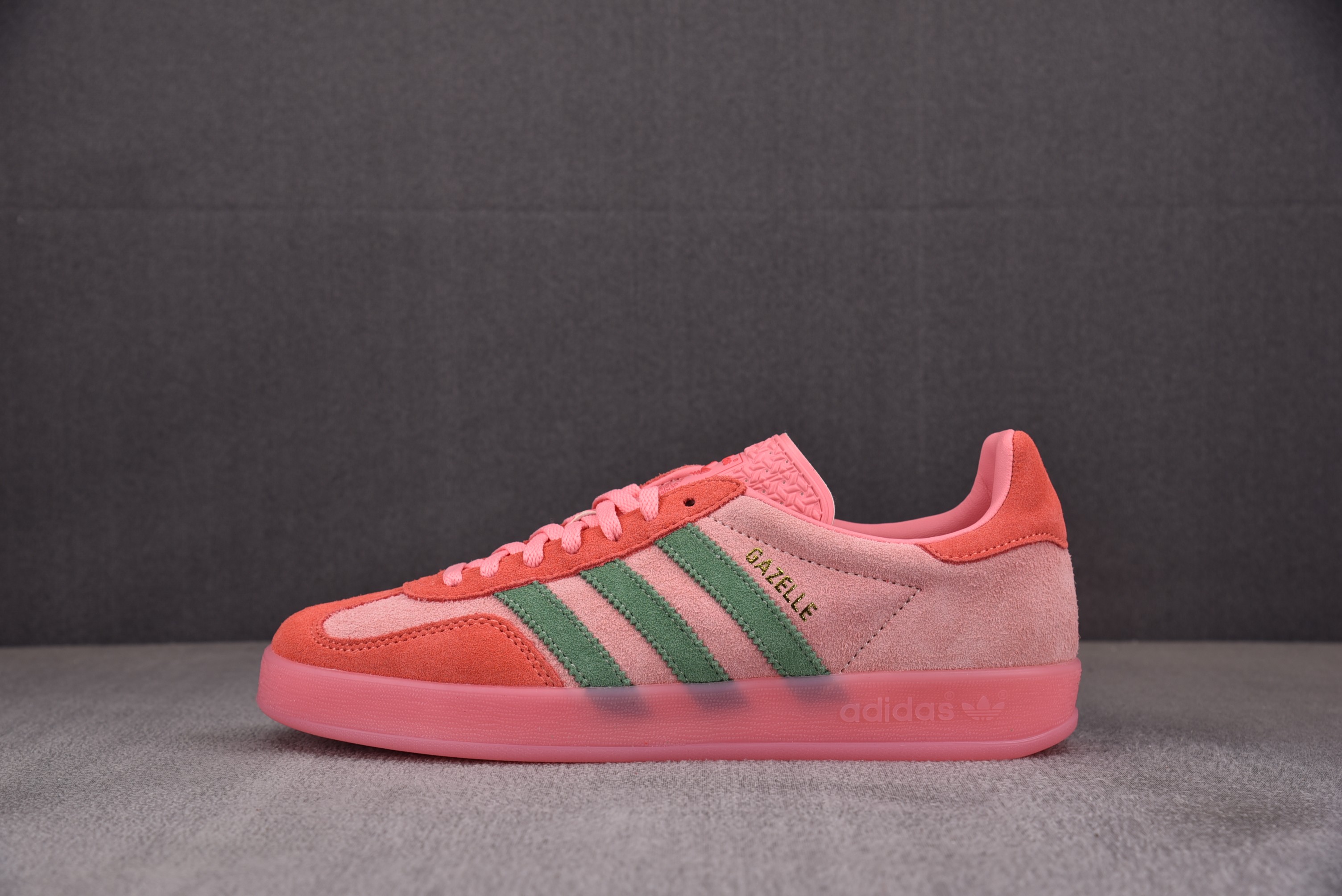【纯原】Ad Gazelle Indoor Semi Pink Spark Preloved Scarlet 粉绿 IG6782 아디다스