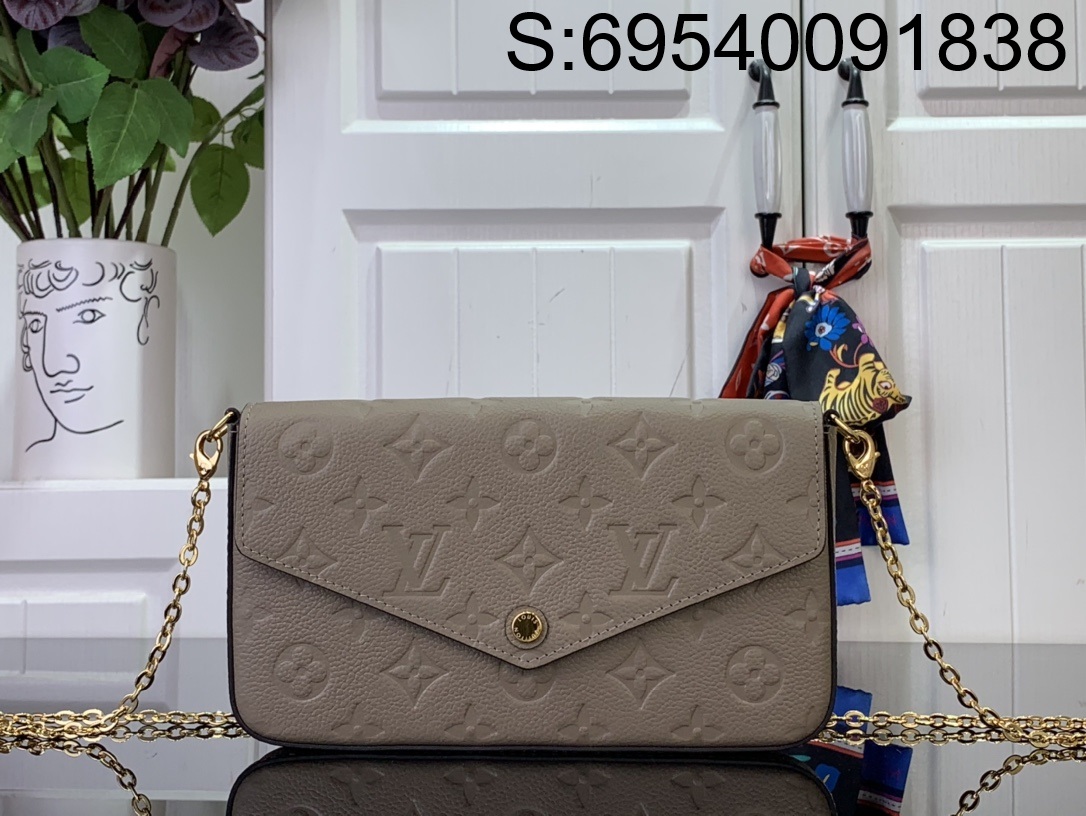 [88factory] 루이비통 펠리시 포쉐트 모노그램 앙프렝뜨 투르텔 베이지 M68697 21*12*3cm 