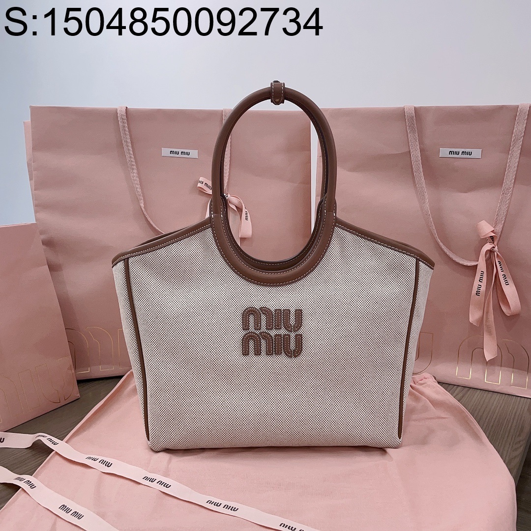 [JHL] 미우미우 아이비 캔버스 백 5BG281 28*26*12.5cm 