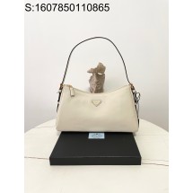 블랙프레임공장 프라다 에메 라지 가죽 숄더백 1BC228 39*23*12cm 화이트 