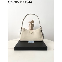 블랙프레임공장 프라다 에메 스몰 가죽 숄더백 1BC229 31*18*10cm 화이트