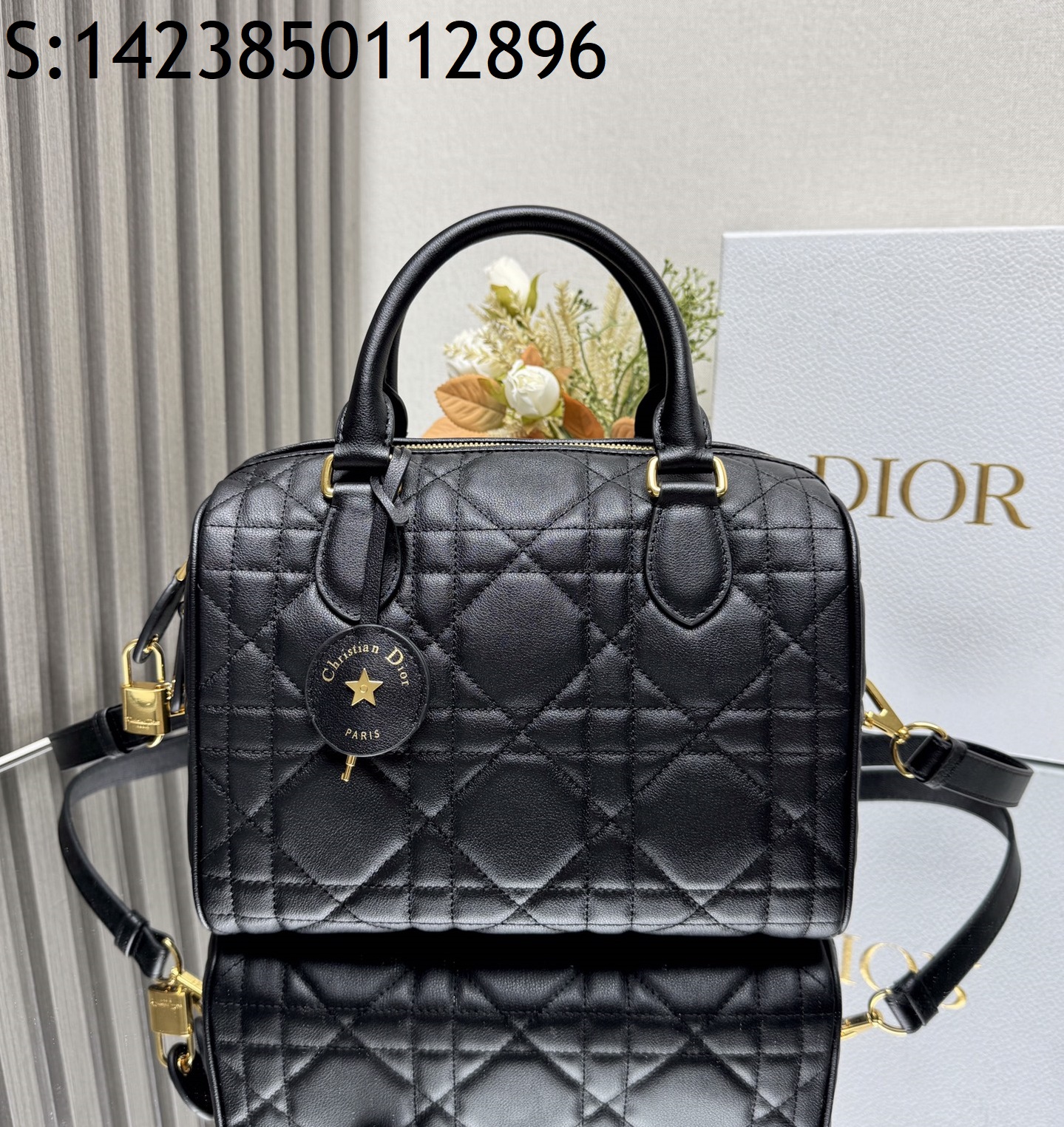 [JHL] 디올 그루브 25 백 매크로까나쥬 카프스킨 25*19*16cm 블랙 