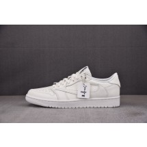 [FK]나이키 에어 조던  레트로 로우 Air Jordan 1 Retro Low OG SP Travis Scott Michael Rubin White Party 10.0 올흰 TD1228-111