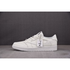 [FK]나이키 에어 조던  레트로 로우 Air Jordan 1 Retro Low OG SP Travis Scott Michael Rubin White Party 10.0 올흰 TD1228-111