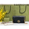 [JHL] 구찌 GG 마몽 미니 카드 케이스 체인 지갑 751526 21*12*5cm 블랙 