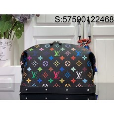 [88factory] 루이비통 X 무라카미 타카시 코스메틱 파우치 GM 멀티컬러 M13743 블랙 27*18*9cm