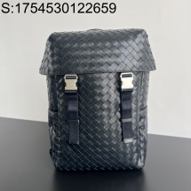 징 팩토리 보테가베네타 인트레치아토 플랩 백팩 766580 38*26*15cm 네이비 