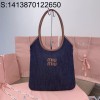[JHL] 미우미우 아이비 데님 백 35*40cm 5BG231 네이비 