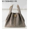 [JD] 샤넬 25C 스몰 핸드백  금장 스웨이드 골드 메탈 그레이 30*26*14cm 