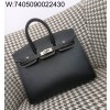 [장인의집,심안공장] 에르메스 버킨 25 은장 블랙 (내면 핑크) epsom