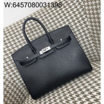 [장인의집,심안공장] 에르메스 버킨 25 블랙 은장 산양가죽