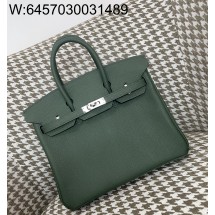 [장인의집,심안공장] 에르메스 버킨 25 초록색 은장 epsom