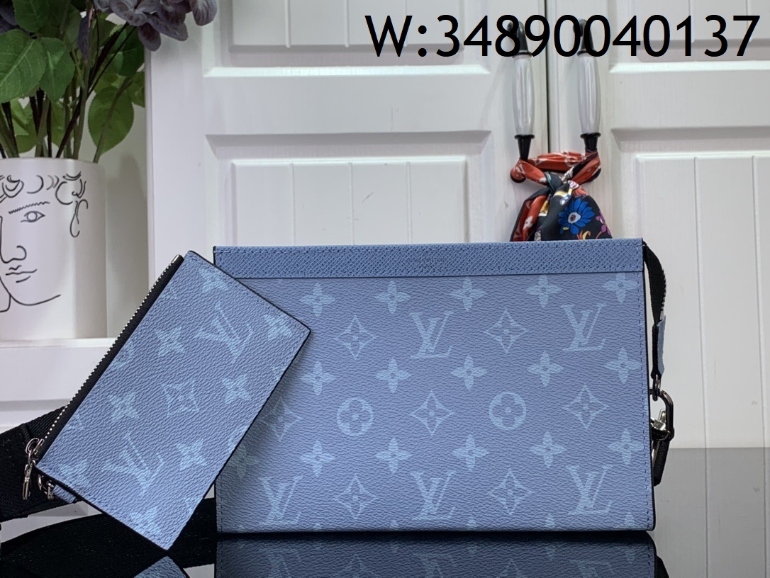 [88factory] 루이비통 가스통 웨어러블 월릿 가방 M14114 22*14.5*4.5cm 블루