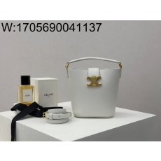 백경 셀린느 미니 루이즈 버킷백 13.5*16*10cm 10N473 화이트